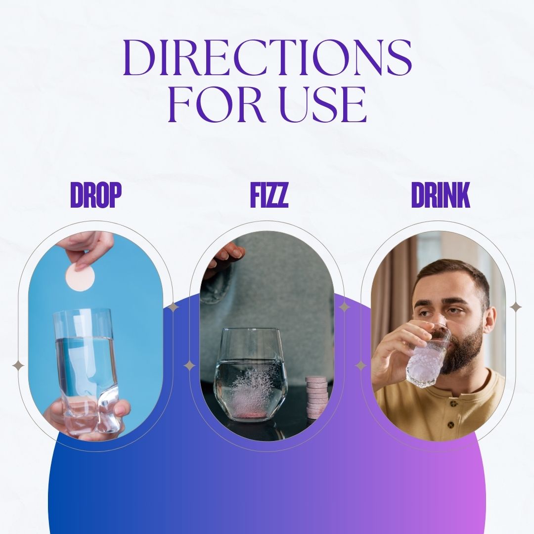 UPHORN Zero Sugar 20 Effervescent Tablets With L Arginine L citrulline Blueberry Mojito Flavour